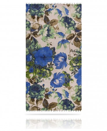 Палантин Женский W40-PORTE.FLEUR/VERTE